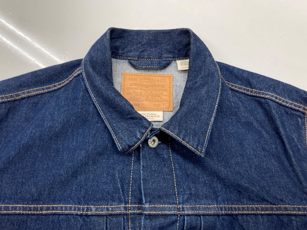 リーバイス Levi's levi's premium リーバイス プレミアム TYPE I TRUCKER トラッカージャケット 紺 ジャケット 無地 ネイビー XLサイズ 104MT-2205