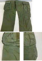ミリタリー Military 60's 60年代 US ARMY 米軍 ジャングルファティーグ カーゴパンツ リップストップ  VINTAGE ヴィンテージ カーゴパンツ カーキ LONG SMALL 101MB-714