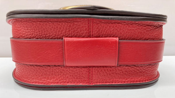 ラルフローレン RalphLauren POLO ポロ Pebbled Leather Lennox Bag ペブルドレザー レノックスバッグ スモール クロスボディ 斜め掛け RED 赤 バッグ レディースバッグ ショルダーバッグ・メッセンジャーバッグ ロゴ レッド 104B-61