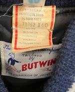 バトウィン BUTWIN 60~70年代 60's 70's スタジャン 袖レザー アワードジャケット バーシティジャケット VINTAGE ヴィンテージ MADE IN USA アメリカ製 40 ジャケット ネイビー 101MT-5231