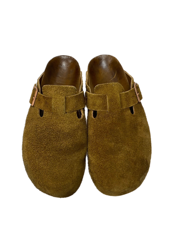 【曜日割引対象外】リアルマッコイズ THE REAL McCOY’S LEATHER FOOT-SUPPORT CLOGS レザーサンダル スウェードサンダル クロッグサンダル メンズ靴 サンダル その他 ブラウン 201-shoes746