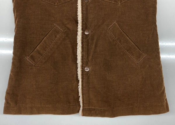 ラングラー Wrangler RANCH COAT ランチ コート 裏ボア コーデュロイ ボタン アウター ジャケット Wrange Coat 茶 ジャケット ロゴ ブラウン Sサイズ 104MT-1715