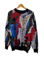 ワコマリア WACKO MARIA 総柄 ニット セーター マルチカラー Mサイズ 101MT-4278