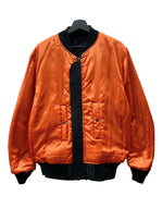 アビレックス AVIREX REVERSIBLE FLIGHT JACKET リバーシブル フライト ジャケット MA-1 ボンバー ジップアップ アウター 黒 6152217 ジャケット ロゴ ブラック XLサイズ 104MT-2169