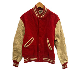 ヴィンテージ vintage 60's～ 60年代 Ceather ウール スタジャン バーシティジャケット アワードジャケット 袖レザー ツートン ベージュ ジャケット レッド 101MT-5452