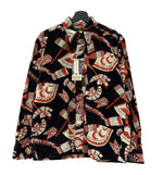 サンサーフ SUN SURF コーデュロイ ボタンダウン 細畝 総柄 L/S CORDUROY SHIRT 119BLK SS27708 長袖シャツ 総柄 ブラック Lサイズ 104MT-2314