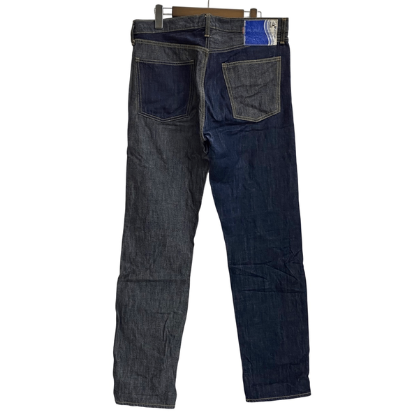 【曜日割引対象外】 キャピタル KAPITAL 2TONE HAPPY デニムパンツ 牛乳パック K1610LP194 デニム ブルー 34サイズ 201MB-988