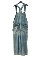 ダブルアールエル RRL OVERALLS オーバーオール オールインワン つなぎ リペア加工 パッチワーク USA製 Ralph Lauren 青 ロゴ つなぎ・オーバーオール ブルー サイズ 4 104MB-186