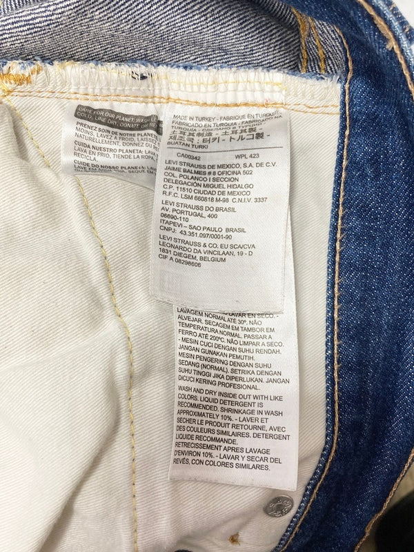 リーバイス Levi's LVC 66501 BigE 501XX 赤耳 ジーンズ DENIM デニム 無地 ネイビー W34 L34 101MB-471