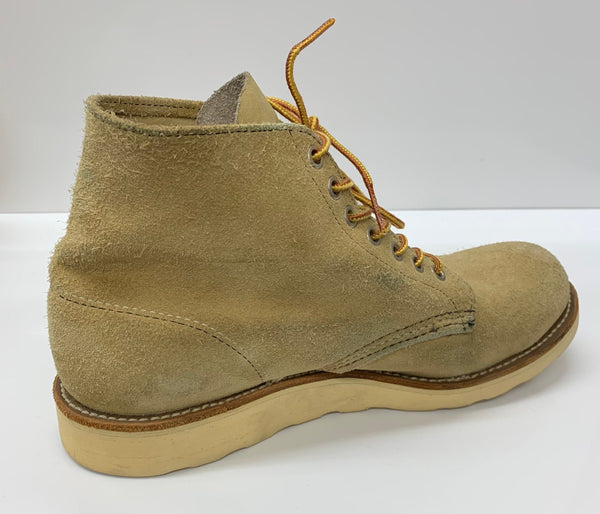 【曜日割引対象外】 レッドウィング RED WING 90's USA製 半円犬タグ Irish Setter ラウンドトゥ メンズ靴 ブーツ その他 ベージュ 8Eサイズ 26.5cm 201-shoes1090 VB