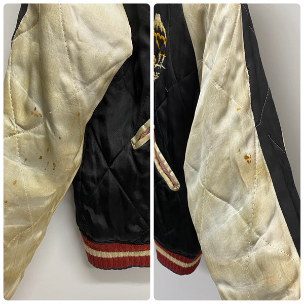 【曜日割引対象外】 ヴィンテージ vintage 50's スカジャン Souvenir Jacket YKK ジャケット ブラック 201MT-3592 VB