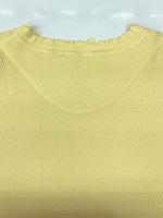 ダイリク DAIRIKU 21ss Thrift Thermal Tee サーマル Tシャツ ダメージ加工 オーバーサイズ ロンT 長袖 黄 21SS C-6 ロンT 無地 イエロー Lサイズ 104MT-1890