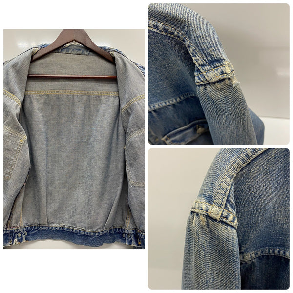 【曜日割引対象外】 リーバイス Levi's 50's 517XX 2nd 紙パッチ ハギ付き インナーカット ジャケット ブルー 201MT-4512 VB