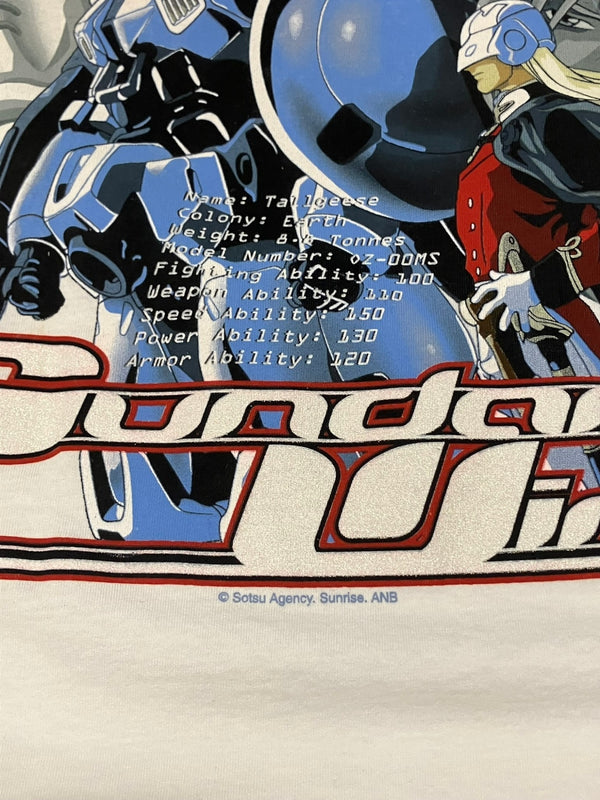 ヴィンテージ vintage 90's 90s GUNDAM WING 新機動戦士ガンダムW アニメT ANMIE Tee Tシャツ ホワイト Lサイズ 101MT-3206