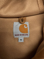 カーハート Carhartt ACTIVE JACKET アクティブジャケット ジップアップ フーディ ダック地 キャメル アウター 茶 J131-BRN ジャケット ロゴ ブラウン Mサイズ 104MT-1861