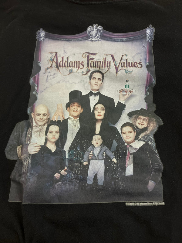 ヴィンテージ vintage 90s 90's Addams Family Values Tee アダムスファミリー アメリカ製 MADE IN USA ムービーTee 映画  XL Tシャツ ブラック LLサイズ 101MT-2948