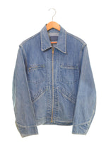 ヴィンテージ Vintage 70s OSHKOSH B'GOSH 4ポケット ジップアップ デニムジャケット 70's ユニオンチケット ジャケット ブルー 103MT-3024