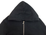 オマールアフリディ Omar Afridi ZIPUP HOODIE ジップアップ フーディー パーカー フルジップ スタッズ 長袖 トレーナー スウェット 黒 サイズ 46 パーカ 無地 ブラック 104MT-2131