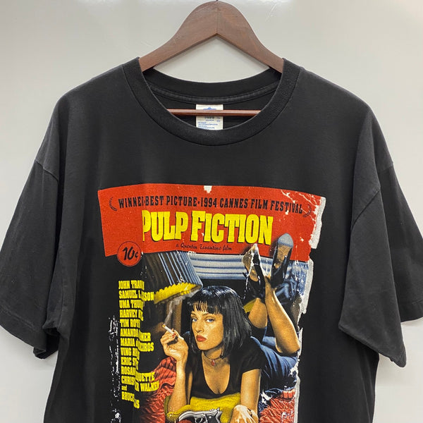 【曜日割引対象外】 パルプフィクション PULP FICTION 90's WINTERLAND USA製 Tシャツ ブラック XLサイズ 201MT-4051 VB
