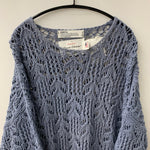 ダイリク DAIRIKU 21SS Flower Pattern Hand Knitting セーター ブルー Fサイズ 201MT-4810