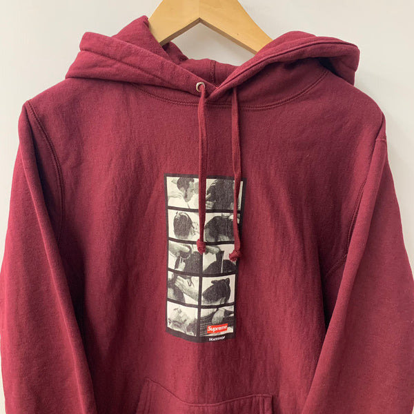 シュプリーム SUPREME 16AW Sumo Hooded パーカ ワインレッド Mサイズ 201MT-4309