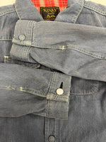 ヒステリックグラマー HYSTERIC GLAMOUR ショート丈 短丈 ワークジャケット KINKY JEANS 青 インディゴ シャツジャケット 裏地チェック ブランケット 2AB-2790 ジャケット ブルー フリーサイズ 101LT-180