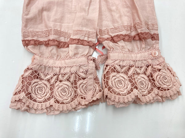 ピンクハウス PINKHOUSE 24AW ローズレース使い フード付 長袖 ブラウス ボレロ フリルスリーブ リボン ミニサテン ピコフリル レース ティアード ROSE コットン 綿 ロリータ ゴスロリ PINK A2143FB 367 カーディガン 花 ピンク 104LT-245