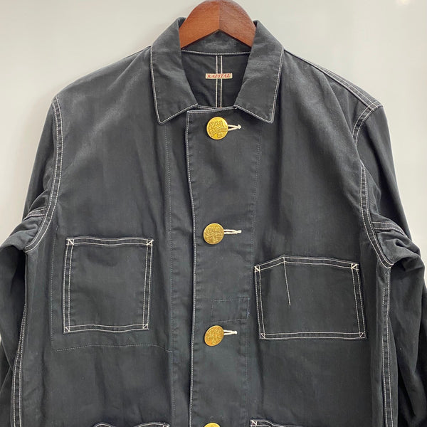 【曜日割引対象外】 キャピタル KAPITAL カバーオール ジャケット ブラック Mサイズ 201MT-4304 VB