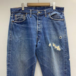 【曜日割引対象外】 リーバイス Levi's 60's 70's 501 BIG E W36 ボタン裏2 足長R デニム ブルー 201MB-1104 VB