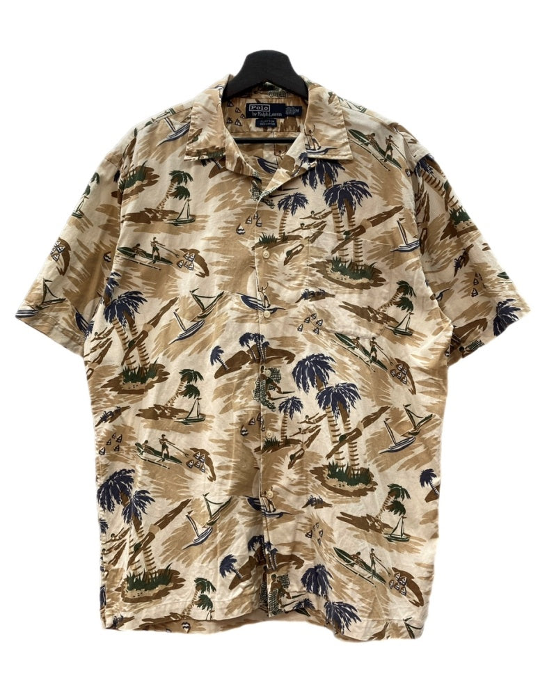 ラルフローレン RalphLauren 90s OPEN COLLAR SHIRT オープン カラー