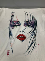 ヴィンテージ vintage 90's 90年代 FRUIT OF THE LOOM William Tucci CRUSADE COMICS SHI THE WAY OF THE WARRIOR コミック アートＴ XL Tシャツ ホワイト LLサイズ 101MT-4921