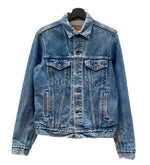 リーバイス Levi's 80s 80年代 71506 USA製 デニムジャケット トラッカージャケット Gジャン アウター サイズ 40L ジャケット 無地 ブルー 104MT-2179