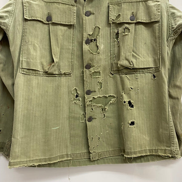 【曜日割引対象外】 ヴィンテージ vintage 40's US.ARMY M-43 HBT ヘリンボーン ミリタリージャケット ジャケット カーキ 34Rサイズ 201MT-4430 VB