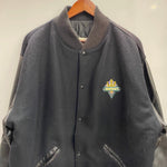 【曜日割引対象外】 ステアブランド STEER BRAND 90's USA製 ウール スタジャン ジャケット ブラック Lサイズ 201MT-4608 VB