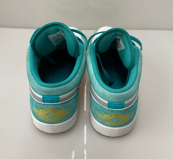 ナイキ NIKE エアジョーダン1 ロー SE "ニューエメラルド" Air Jordan 1 Low SE "New Emerald" DN3705-301 メンズ靴 スニーカー ロゴ ブルー 28cm 201-shoes796