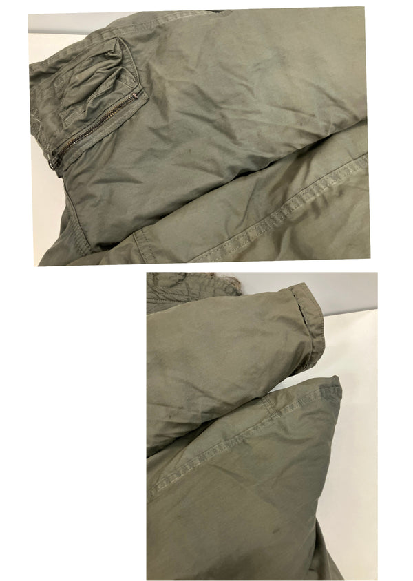 ミリタリー military 80's 80年代 US AIR FORCE USAF 米軍実物 N-3B フライトジャケット TALON ZIP VINTAGE ヴィンテージ ジャケット カーキ 101MT-5083