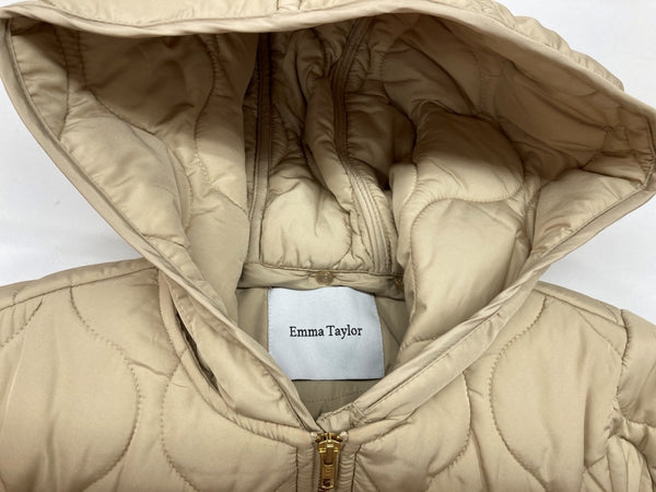 エマテイラー Emma Taylor 美シルエット 3way キルティング フードコート ミモレ丈 ライナー ボア フーディ BEIGE EM202110058R4 コート 無地 ベージュ SIZE36 104LT-257