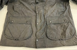 バブアー BARBOUR 90's 90年代 3ワラント BORDER ボーダー ワックス コットン オイルドジャケット コート VINTAGE ヴィンテージ ジャケット ネイビー 101MT-5343