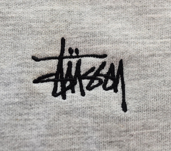 ステューシー STUSSY 90s Made in USA DEADSTOCK ラグランスリーブ サイドライン スウェット  90's USA製 紺タグ デッドストック NOS スウェット グレー Lサイズ 103MT-3080