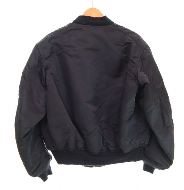 アルファ インダストリーズ ALPHA INDUSTRIES 90s 90's MA-1 フライト ジャケット IDEAL ZIP  90年代 USA製 0615-00-573-8335 ジャケット ブラック Lサイズ 103MT-2579