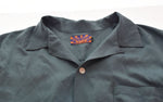 バッズプール BADSPOOL APHRODITE GANG CLASSIC LOGO S/S OPEN COLLAR SHIRT オープンカラーシャツ レーヨン 半袖シャツ グリーン Lサイズ 103MT-2534