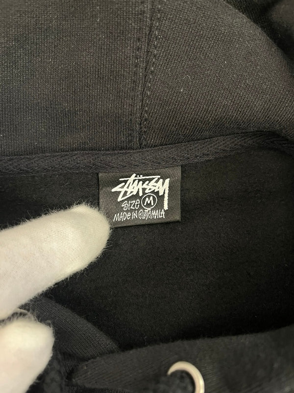 ステューシー STUSSY Broken Crown ブロークン クラウン フーディ スウェット 黒 パーカ ブラック Mサイズ 101MT-4551