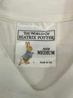 US US古着 90's 90年代 THE WORLD OF BEATRIX POTTER Peter Rabbit ピーターラビット オフィシャル ヴィンテージ VINTAGE  Tシャツ ホワイト Mサイズ 101MT-4918
