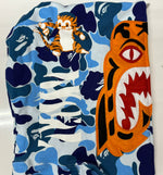 ア ベイシング エイプ A BATHING APE ABC CAMO TIGER FULL ZIP HOODIE 1K80-115-003 パーカ ブルー XLサイズ 201MT-2851