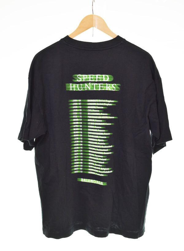 バレンシアガ BALENCIAGA Speedhunters Tee  スピードハンターズTシャツ 半袖カットソー  556089 Tシャツ ブラック Sサイズ 103MT-3068