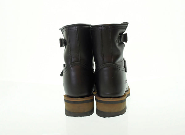 アビレックス  AVIREX ショート レザーエンジニアブーツ 黒 メンズ靴 ブーツ エンジニア ブラック 26cm 103-shoes-78