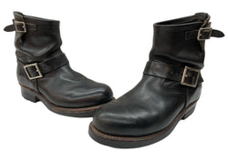 レッドウィング RED WING SHORT ENGINEER BOOTS ショート エンジニア ブーツ バイク 革靴 シューズ 黒 8182 メンズ靴 ブーツ エンジニア ブラック サイズ 7D 104S-1054