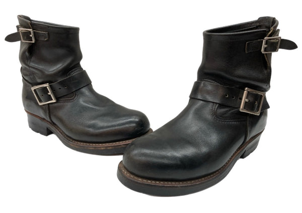 レッドウィング RED WING SHORT ENGINEER BOOTS ショート エンジニア ブーツ バイク 革靴 シューズ 黒 8182 メンズ靴 ブーツ エンジニア ブラック サイズ 7D 104S-1054