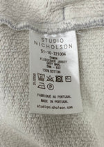 スタジオニコルソン STUDIO NICHOLSON FLEECEBACK JERSEY SHORTS 51-10-721004 ハーフパンツ グレー Sサイズ 201MB-751