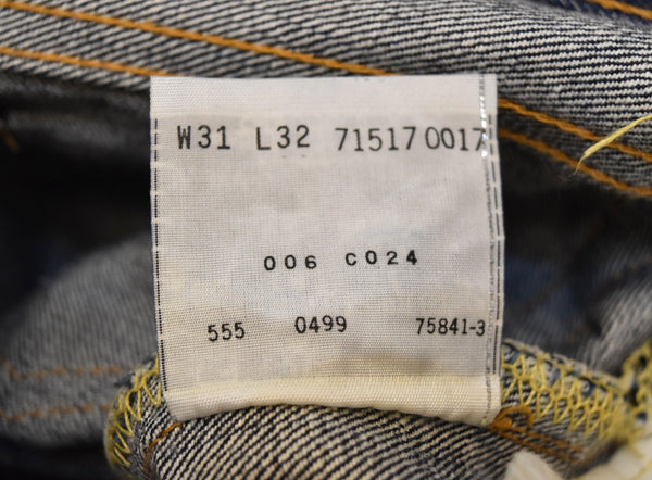 リーバイス Levi's 90s USA製 BIGE復刻 バレンシア工場 555 デニムパンツ ブーツカット  31 32 517-0217 デニム ブルー 31 103MB-695